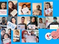 Hội sinh viên Việt Nam tại Séc hưởng ứng khẩu hiệu ở nhà