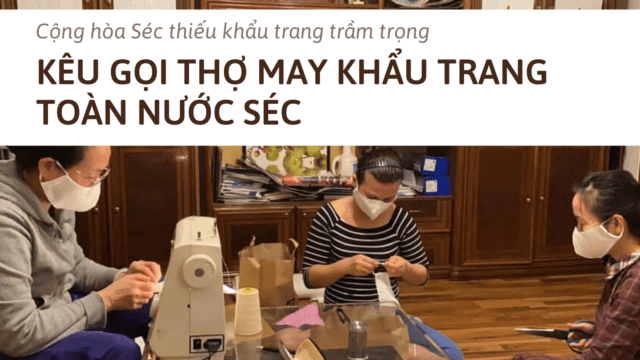 kêu gọi thợ may khẩu trang toàn nước séc kêu gọi thợ may khẩu trang toàn nước séc